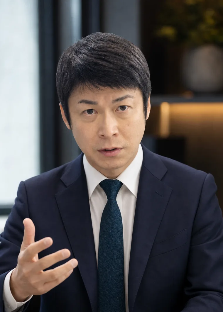事業について語る代表取締役 古澤秀和